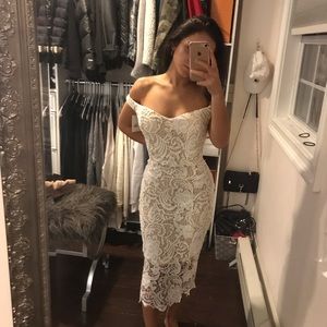 Missguided white dress
